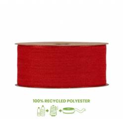 Cinta Ecovelour Rojo 40mmx20m