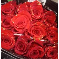 Rosa  Ecu. Tintada Conf Red 60cm (7 Dias - 2)