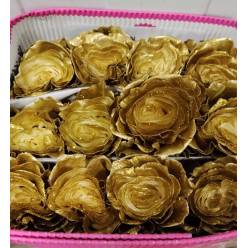 Rosa Ecu. Tintada Oro 60cm