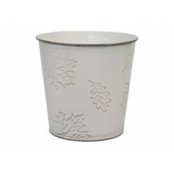 Cubremaceta Quercus Blanco �12.5x12.5Hcm