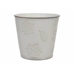 Cubremaceta Quercus Blanco �15.5x14.5Hcm