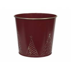 Cubremaceta Natale Rojo �12.5x12.5Hcm