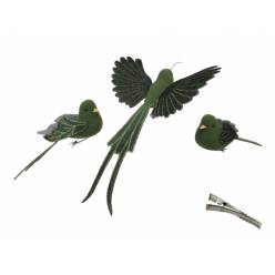 Clips Colibri Velvet Verde (Set 3uds)