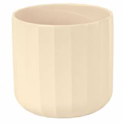 Cubremaceta Facetado Crema �19.5x21Hcm "T4"