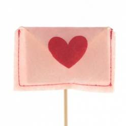 Pick Love Message 8cm "T25"