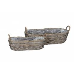 Cesta Biale Gris (Set 2uds)