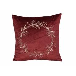 Cojin Holly Burdeos 45x45x13Hcm