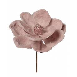 Magnolia Velvet Artificial Rosa 25cm
