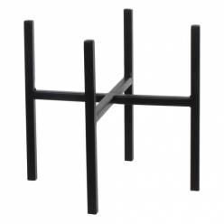 Soporte Maceta Metal Negro 24x24x25Hcm