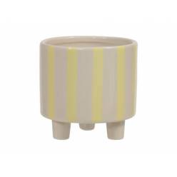 Cubremaceta Striped Patas Amarilla �7.5x9Hcm "T6"