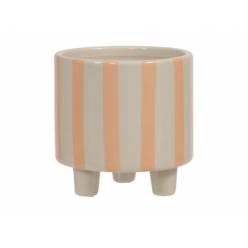 Cubremaceta Striped Patas Naranja �7.5x9Hcm "T6"