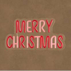 Neon Merry Christmas (200 Led) 33x17Hcm
