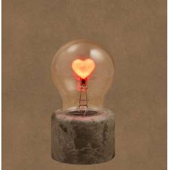 Lampara Heart �7x13.5Hcm