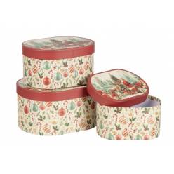 Sombrerera Natale Oval (Set 3uds)