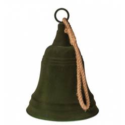Campana Flock Verde �31x43.5Hcm