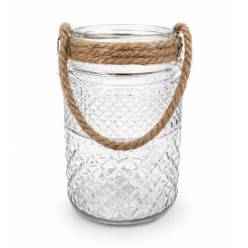 Jarron Mosaico Asa Trenzada �13x17Hcm