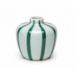 Jarron Stripped Verde �7.5x7.5Hcm