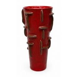 Jarron Vulcania Rojo �20x39.2Hcm