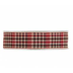 Cinta Tartan Burdeos 25mmx20m
