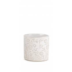Cubremaceta Garden Blanca �12x13Hcm