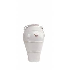 Jarron Anfora Blanco �10/25x41Hcm "T2"