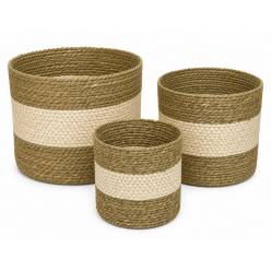Cesta Maia Crema (Set 3uds)