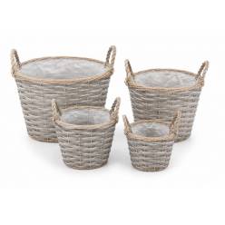 Cesta Snow (Set 4uds)