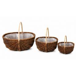 Cesto Gary Marron (Set 3uds)