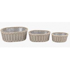Cesta Ovale Beige (Set 3uds)