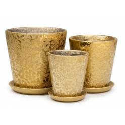 Cubremaceta Loft Dorado (Set 3uds)