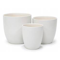 Cubremaceta Nova Blanco Mate (Set 3uds)