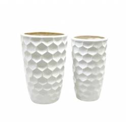 Cubremaceta Panal Blanco (Set 2uds)