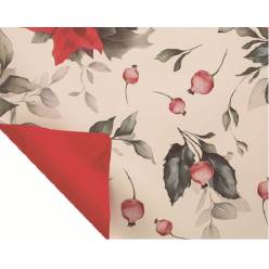 Bobina Celofan Xmas Flower Blanco 80cmx20m