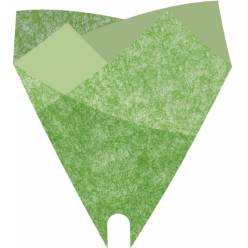 Funda Louise Verde 50x44cm (x50uds)