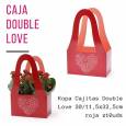 Cajitas Double Love 20/11,5x32,5cm roja ( x 10 uds)