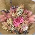 Buquet Flores Secas Con Rosa Preservada Nº2