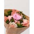 Buquet Flores Secas Con Rosa Preservada Nº5